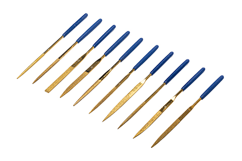 10pcs镀钛金刚石什锦锉