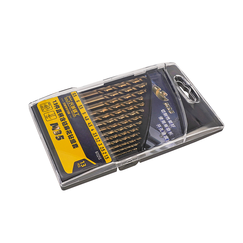 13件直柄含钴麻花钻组套