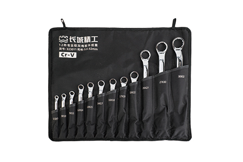 12 件专业级双梅扳手组套