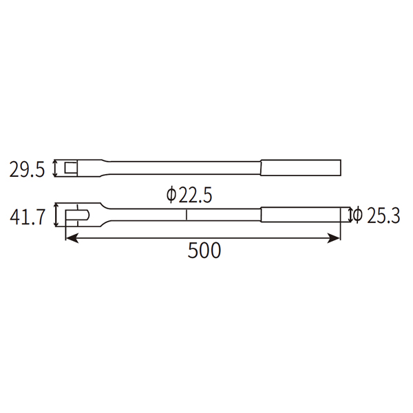 19mm 系列公制转向手柄