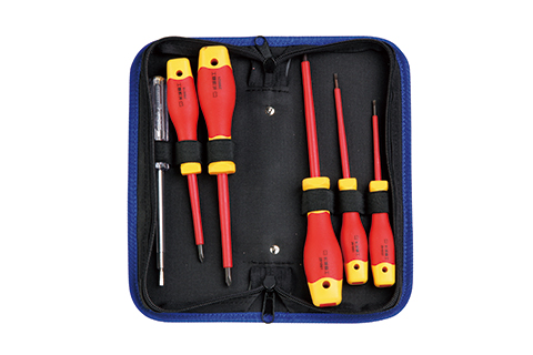 6 件绝缘螺丝批组合工具（牛津包）