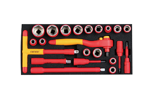 22 件 12.5mm 系列绝缘套筒组合工具