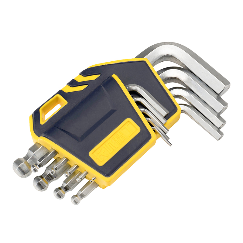 9pcs 塑插亚光球头标准内六角扳手组套