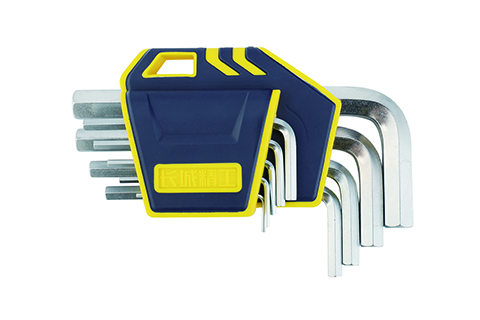 9pcs 塑插亚光平头标准内六角扳手组套