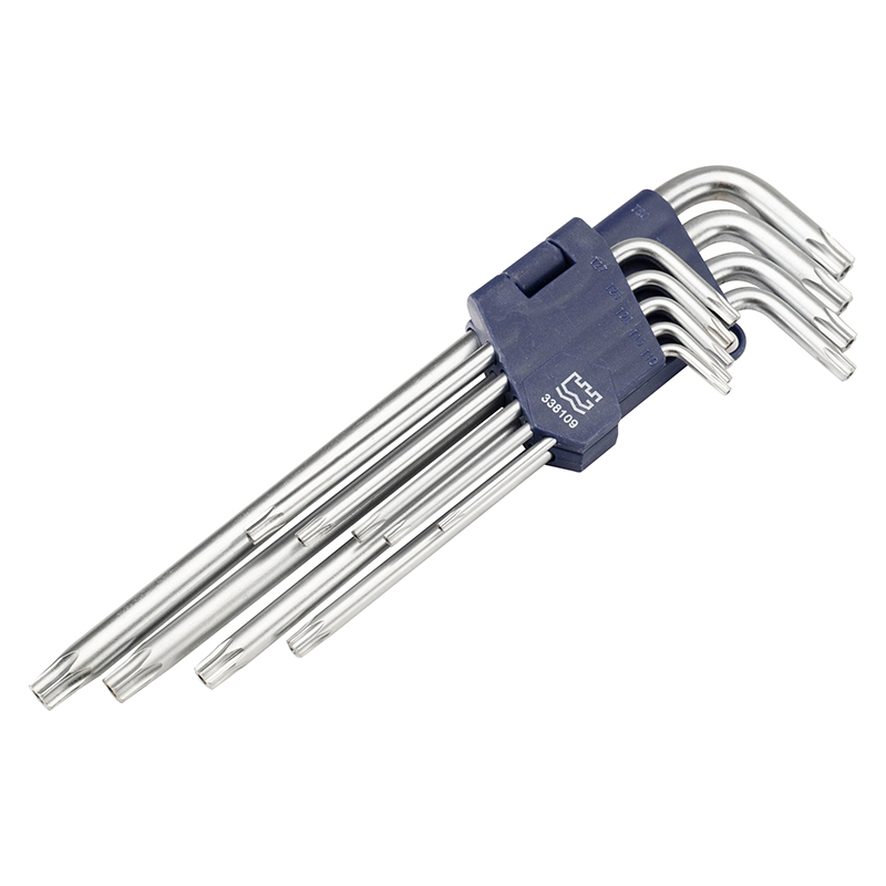 9pcs 亚光花型特长内六角扳手组套