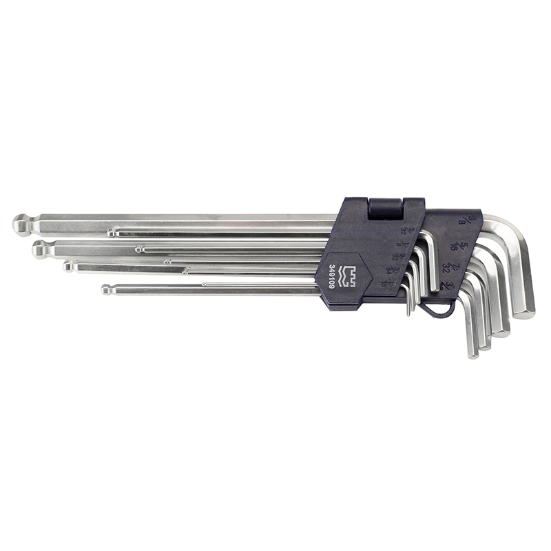 9pcs 英制球头特长内六角扳手组套