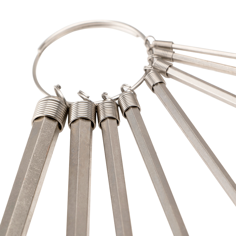 8pcs/10pcs 匙圈式镀镍标准内六角扳手组套