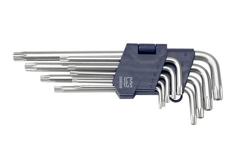 9pcs 亚光花型加长内六角扳手组套