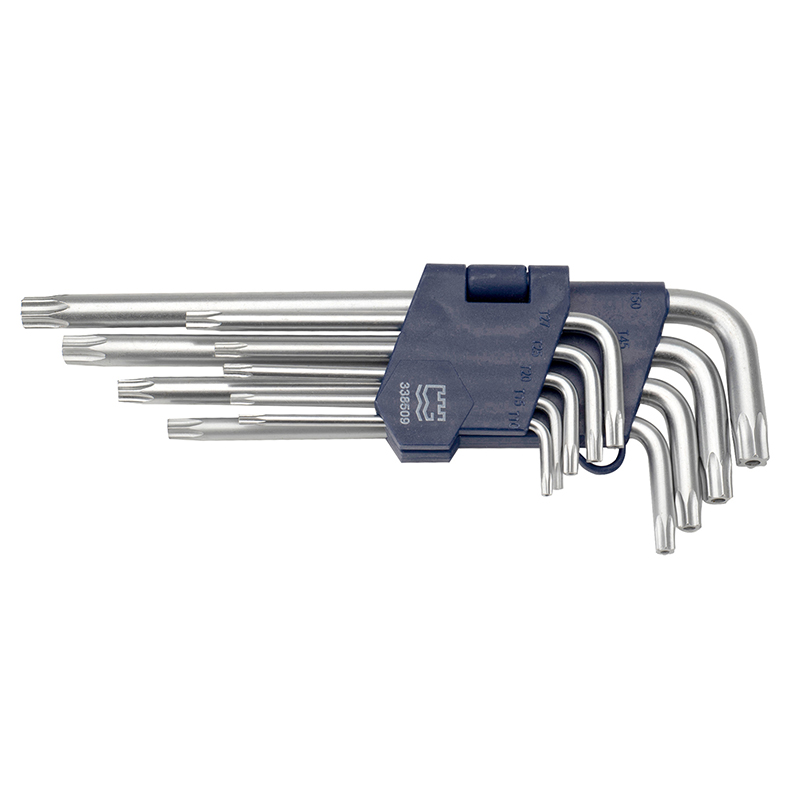 9pcs 亚光花型加长内六角扳手组套