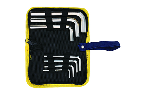 7~10pcs 牛津包镀镍标准内六角扳手组套