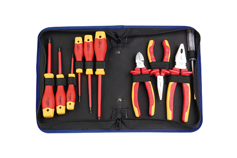 10 件绝缘电工组合工具（牛津包）