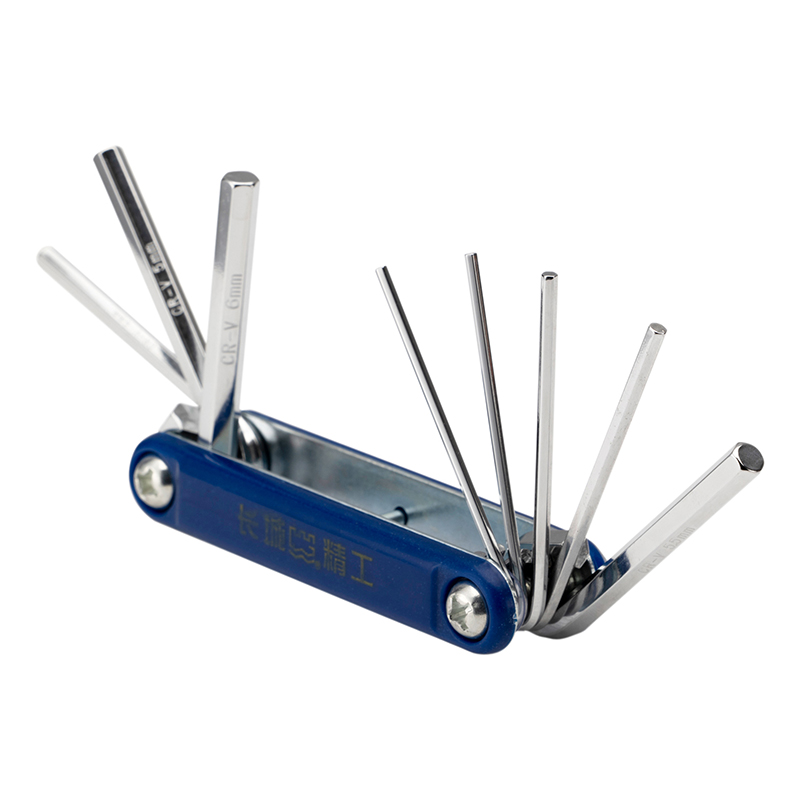 Great Wall 8-in-1 Chrome-Plated Foldable Hex Key Set
